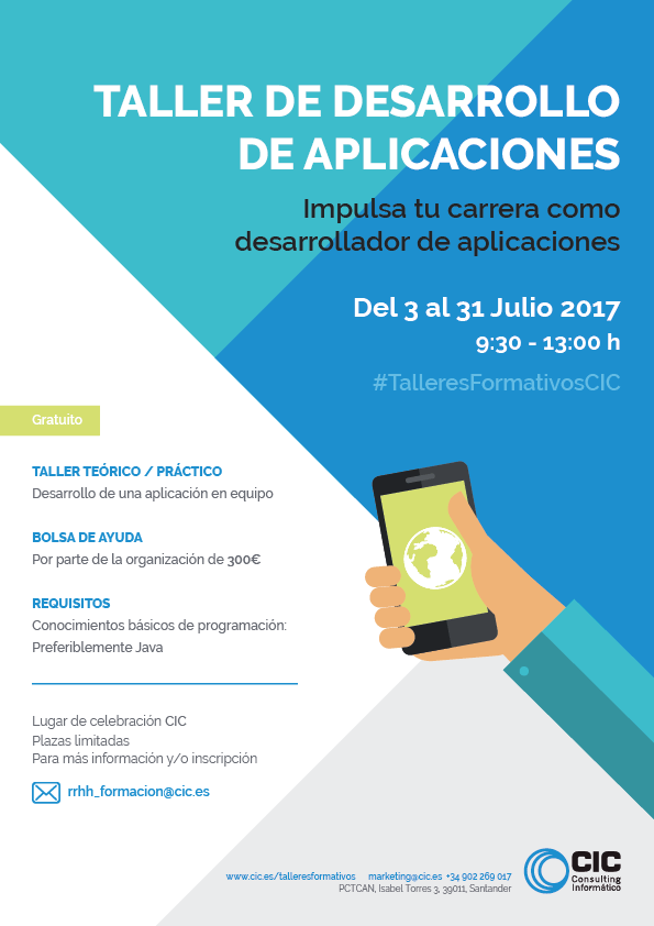 Taller de Técnicas avanzadas de desarrollo de aplicaciones organizado por CIC