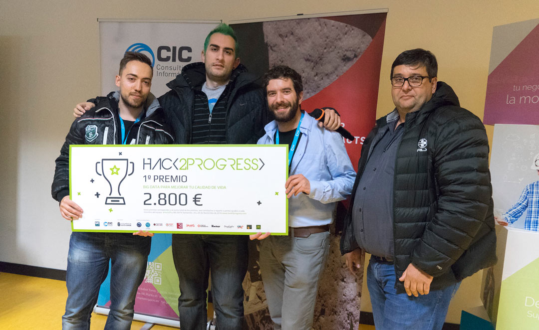 ganadores de la II edición del Hackathon Hack2Progress de CIC